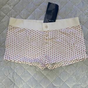 Brandy Melville red heart shorts